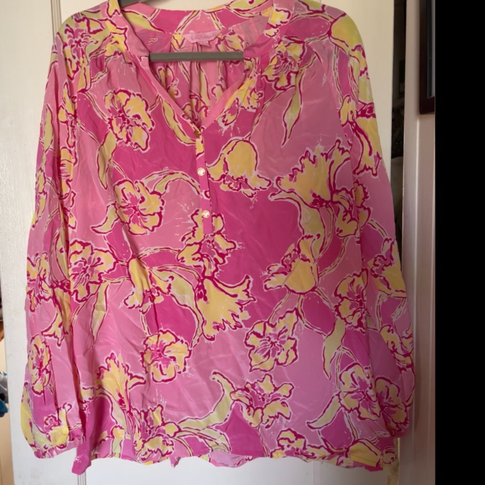 Lilly Pulitzer Elsa Silk Blouse
